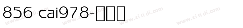856 cai978字体转换
